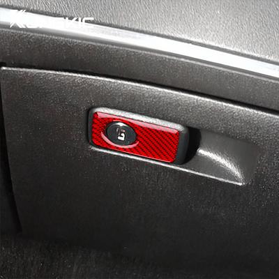 Echter Weicher Karbonfaser-Aufkleber für Kia Stinger 2019 2020 2025 2025 2025 LHD RHD Auto Beifahrer Handschuhfach Innenverkleidung Zubehör