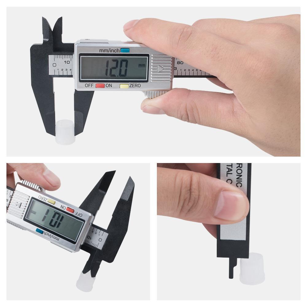 0-150mm 6 Inch Plastic Caliper Ruler with LCD Screen Electronic Digital Vernier Calliper Depth Measuring Tool