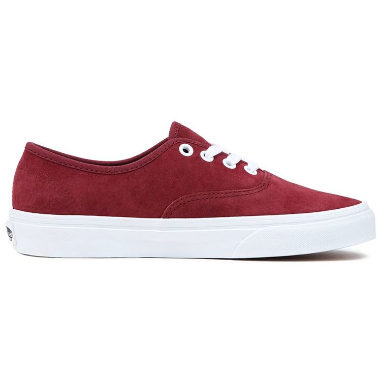 Vans Authentic Pig Suede Low Top Skate Shoes Unisex Sneakers Red VN0A5JMPTWP