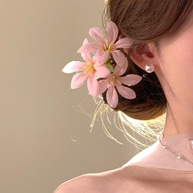 Sweet Flower Hair Stick Bohemian Style Simulation Flower Hair Fork Super Fairy Girls Vacation Hairpin Bride Hair Accessories New