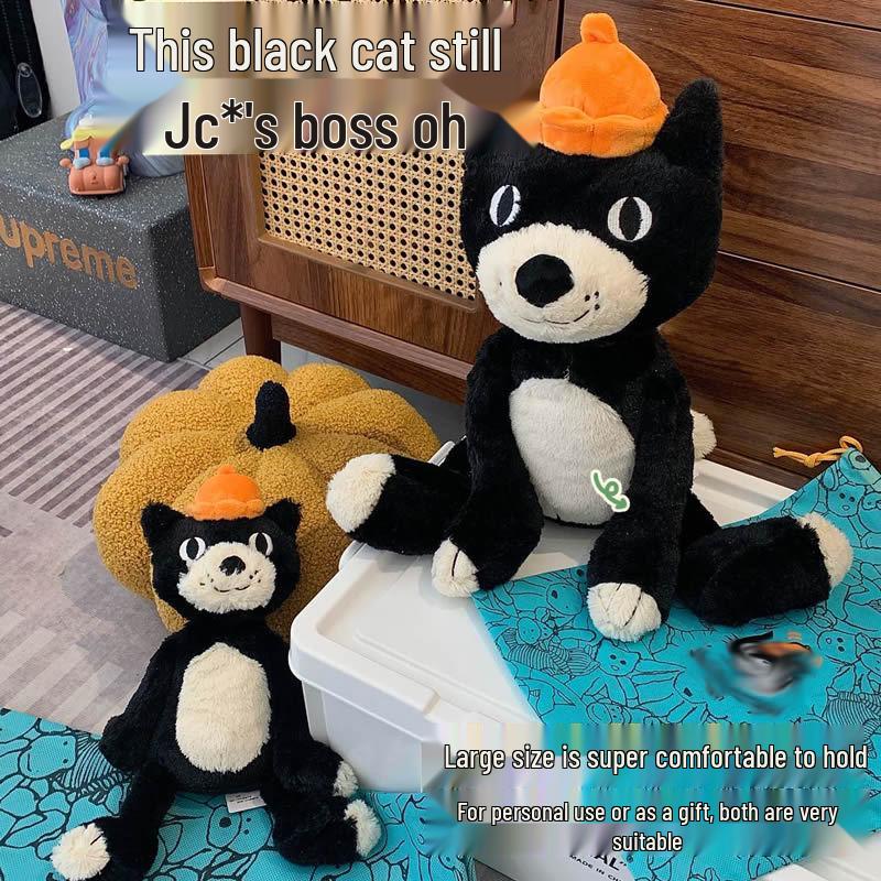 

JELLYCAT Большой плюшевый подарок кукла Счастливый черный кот к 25-летнему юбилею