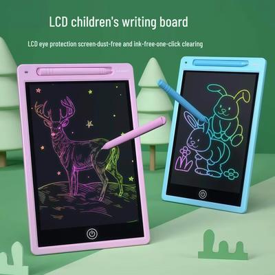 Children's LCD Erasable Drawing Board with Eye Protection and One-Key Clear Feature
