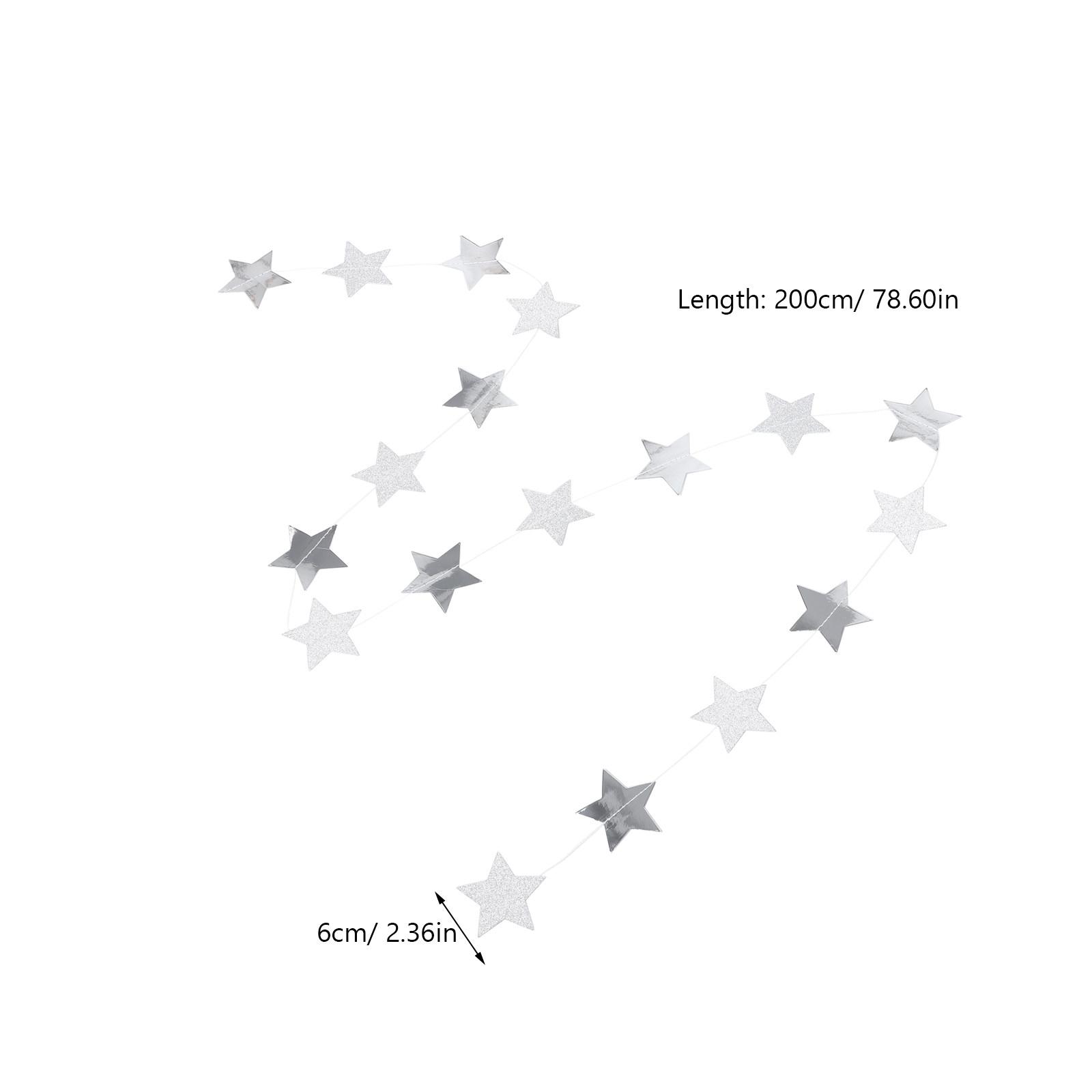 

Glitter Round Mirror Paper Garland Star Hanging Decorations Kids Party Birthday Wedding Classroom Wall Decor Supply other серебряный