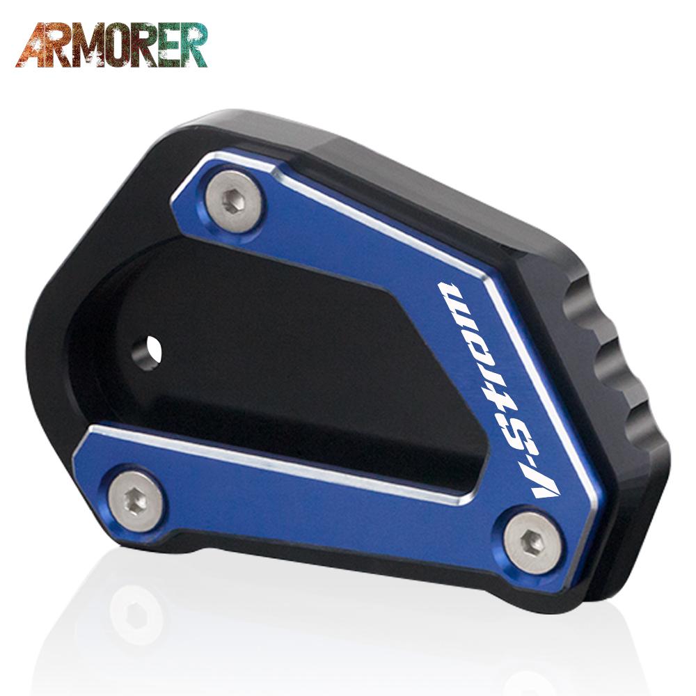 V Strom 650 Motorcycle Accessories For SUZUKI V-STROM 650/XT DL650 DL 650 Kickstand Side Stand Extension Enlarger Pad