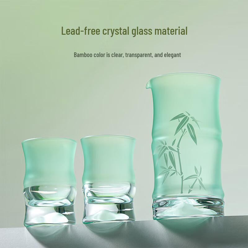 

Gongli Forbidden City Jade Bamboo Wine Set