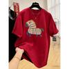 Women's Red Year of the Horse Cotton T-Shirt (2026 New Year Style)