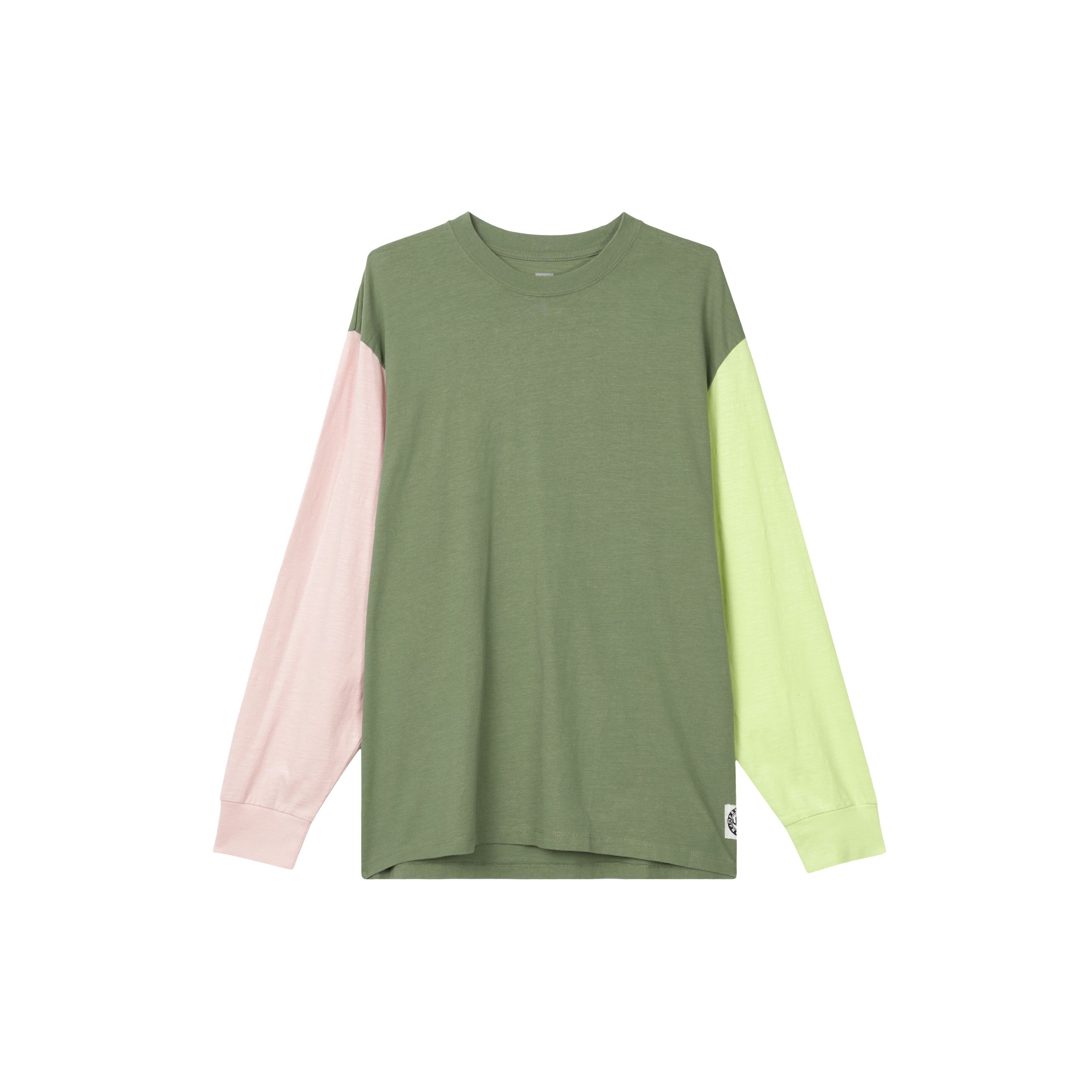 

Мужская повседневная футболка с длинным рукавом и круглым вырезом Levis Color Block, топы, зеленый A4998-0001 M