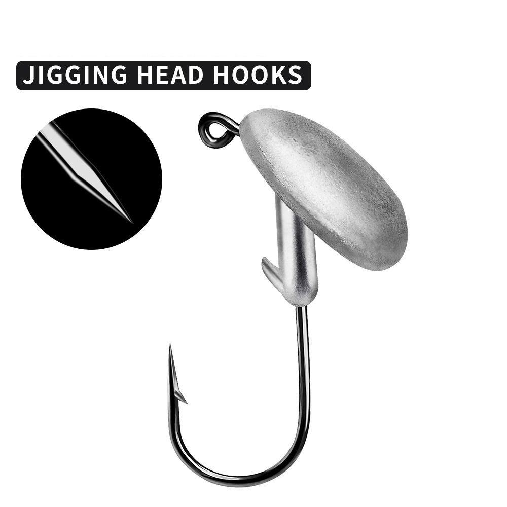 

5 ШТ. Крючки-неваляшки Bkb, Крючок с головкой-неваляшкой, Рыболовная снасть, Джиг-головки, Крючки для мягкой приманки 5G-JIGGING HEAD HOOKS-5PCS