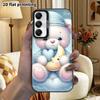 Phone Case: 2D Flat Samsung Galaxy A34 A35 M05 M06 S20 S22 S21 FE Plus 5G Protective Case, Couple Style, Moon Bear, Christmas and Halloween Gift