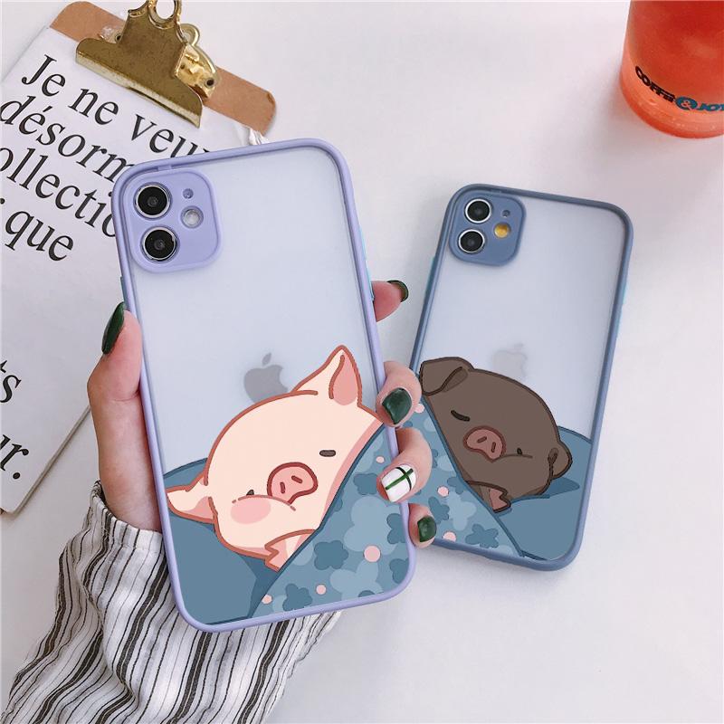 Cute Pink Pig Cartoon Phone Case For iPhone 17 16 14 15 11 13 12 Pro Max Mini For iPhone X XS XR 16 15 14 Plus Soft back Covers