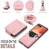 Crossbody Long Lanyard Cards Solt Leather Phone Case for Samsung Galaxy Z Flip 7 6 5 4 3 Comfortable Grip Kickstand Bag Cover