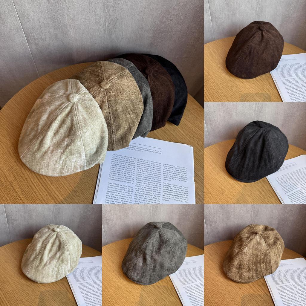 Collection Retro Autumn Beret With Dyeing Process For Casual Fashion Creative
