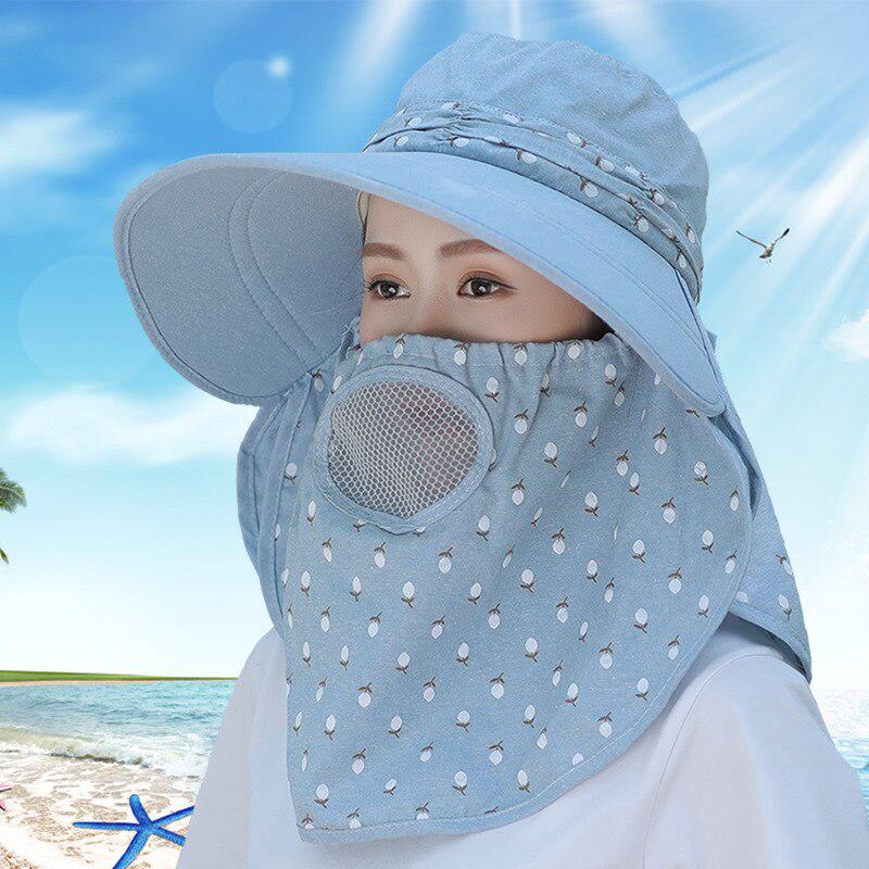Sun Hats Women Neck Face Sunscreen 