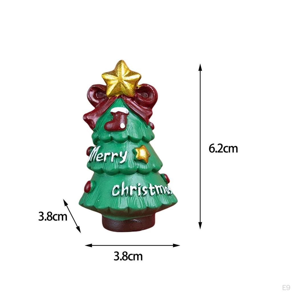 Christmas Figurine Home Decorative Mini Ornament DIY Crafts Micro Landscape Sculpture Miniatures