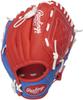 Rawlings Kids Toy Baseball Glove US Players Series PL91SR-12/0 9 Inches Right-Hand Throw Left Hand Wear