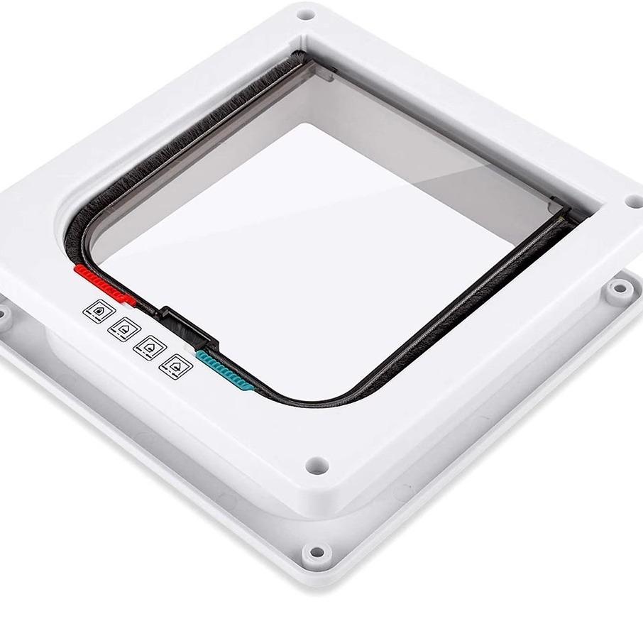 ABS Pet Door for Cats and Dogs, Free Access Cat Passage Dog Flap, Interior Kennel Door Panel, Universal Pet Entry Door Accessories