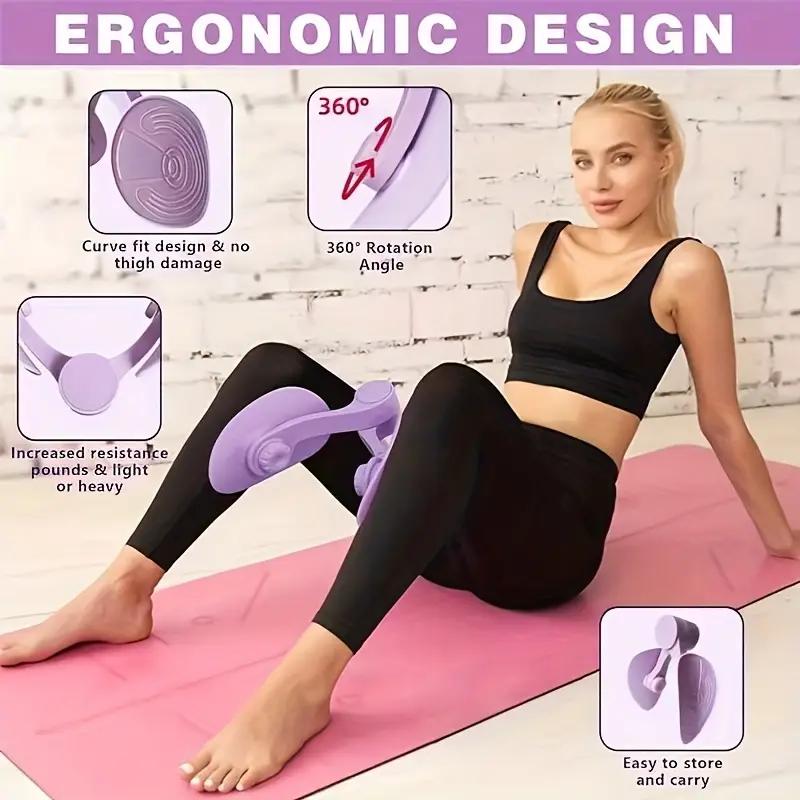 Pelvic Floor Muscle Trainer Beautiful Leg Clamp Non-slip Thickened Yoga Training Auxiliary Equipment Home Fitness Shaping Leg Muscle Trainer