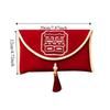 Chinese Style Wedding Red Envelope Tassel Embroidery Pattern Wedding Changing Fee Bag Hongbao Traditional Money Red Pocket Party