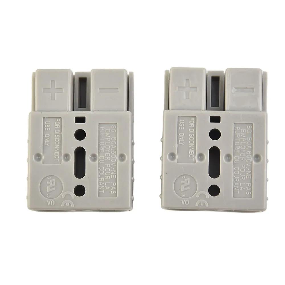 2PCS SB50A 50A Battery Connector Terminals For 6 AWG Wire With UL94 V0 Fire Rating And Operating Temperature From -20C To 105C