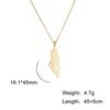 Palestine Arabic Pendant Necklaces for Women Men Country Geographic Charms Chain Choker Fashion Stainless Steel Jewelry