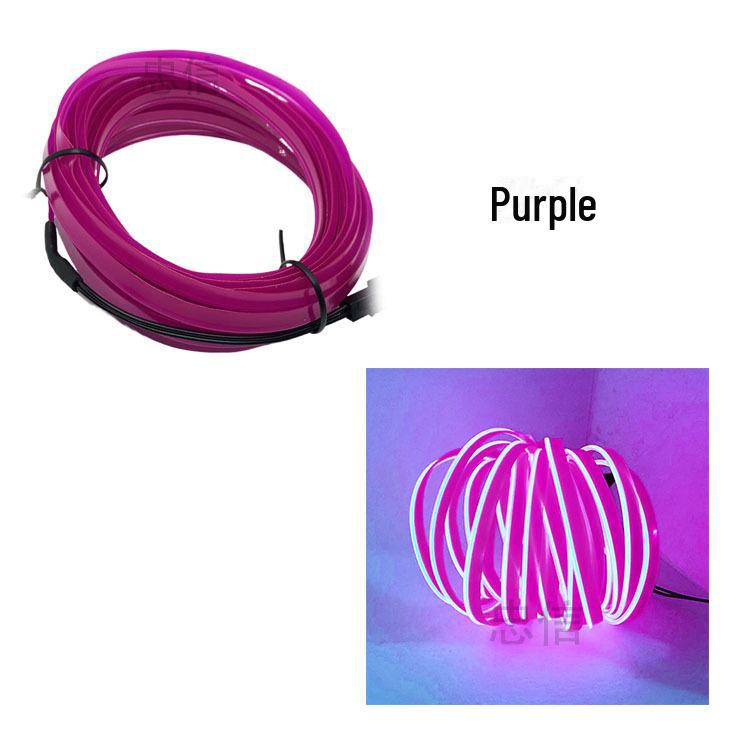 5m Clip-On LED Interior Cold Light for Cars and Motorcycles