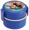 Skater Bento Box, 500ml, Two-Tier, Round, Rice Ball Case, Made In Japan, Disney Retro Mickey Mouse Design, ONWR1AG-A