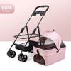 Foldable Pet Stroller Lightweight Cat Dog Carrier Travel Cart Breathable Dog Basket Portable Puppy Pushchair for Outdoor Walking