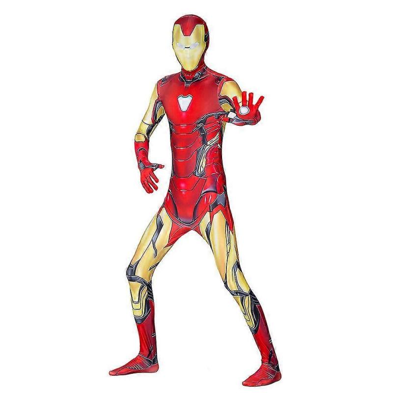 Marvel Avengers Iron Man Costume Adult Superhero Cosplay Costumes Halloween Dress Up Jumpsuit