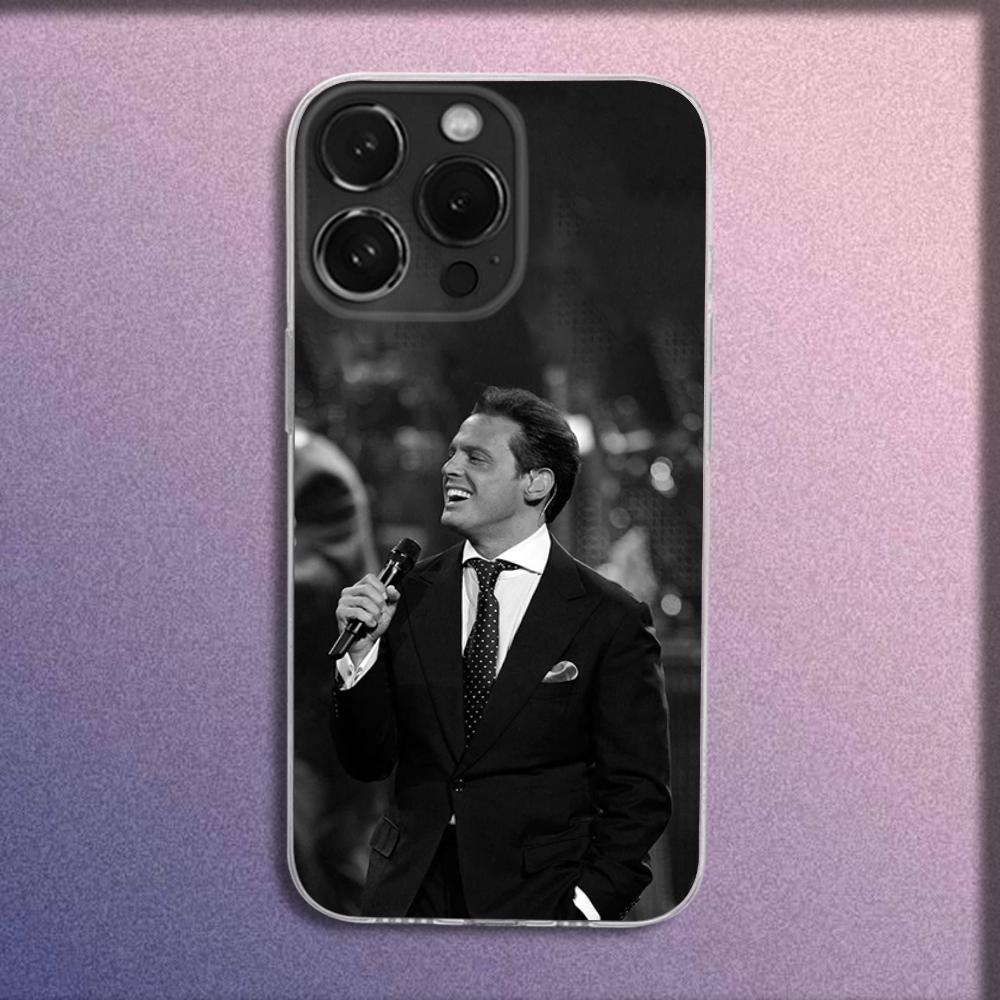 Singer L-Luis Miguel Phone Case For iPhone 16,15,14,13,12,11 Plus,Pro,Max,XR,XS,Plus,E,Mini Transparent Cover