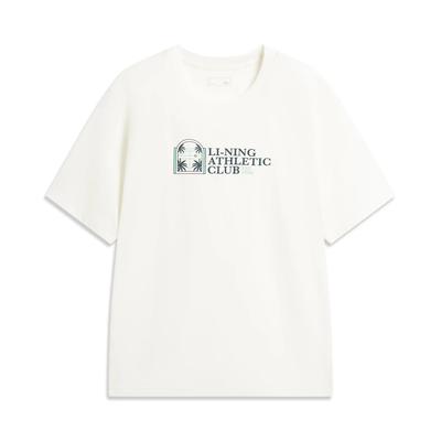 Li Ning Sports Lifestyle Series Letter Pullover Round Neck Short Sleeve T-Shirt Men Tops AHSW273-1