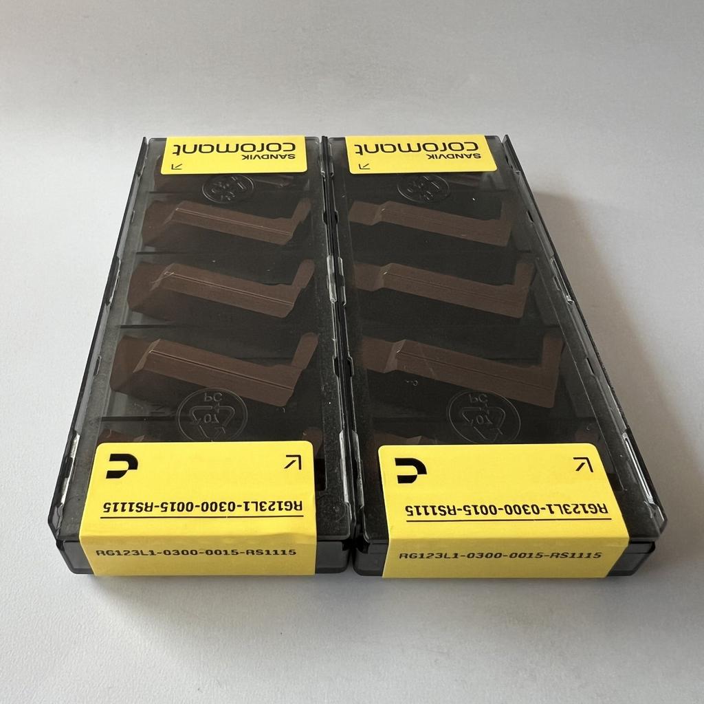 SANDVIK / RG123L1-0300-0015-RS 1115 / Original Swedish hard alloy blade 5 Pcs