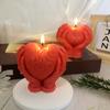 3D Heart Shape Candle Molds Hand Holding Heart Silicone Molds for Candle Making DIY Aromatherapy Candle Decoration