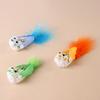 Cat Feather Toy Refill Simulation Birds Cat Lures Wand Attachment Interactive Wand Replacement Feather Toy for Indoor Cats