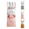 Crib Muslin Cotton Storage Bag Diaper Organiser Bedside Container Multifunctional Strollers Hanging Bag Storage Case