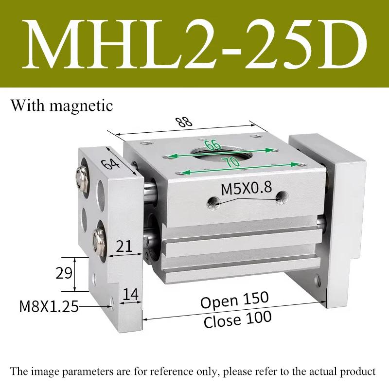 MHL1 Double Acting Pneumatic Gripper Replacement T Type Parallel Style Air Gripper Cylinder 11D/16D/11D/11D/11D/11D/11D1/16D1