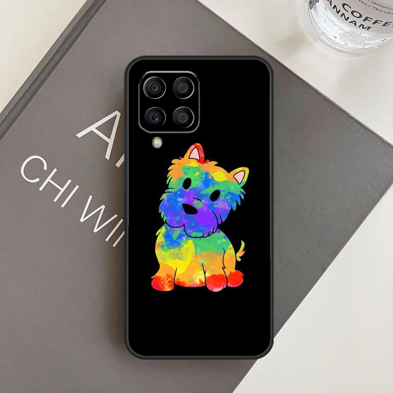 Cartoon Westie Dog Case For Samsung Galaxy M11 M21 M31 M20 M23 M54 M14 M34 M13 M52 M32 M12 M16 M36 M56 M15 M55