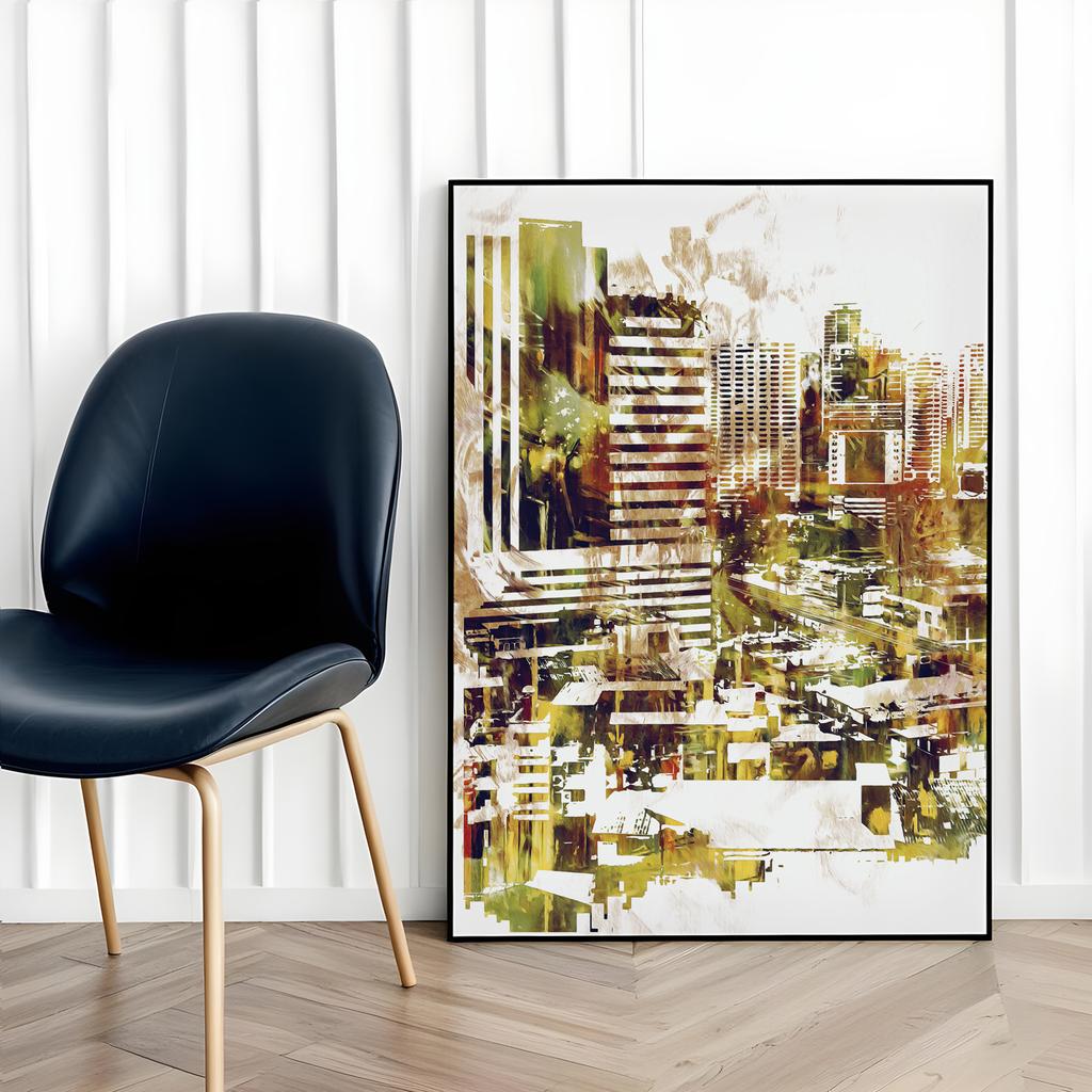 Poster Abstraction City Street Art