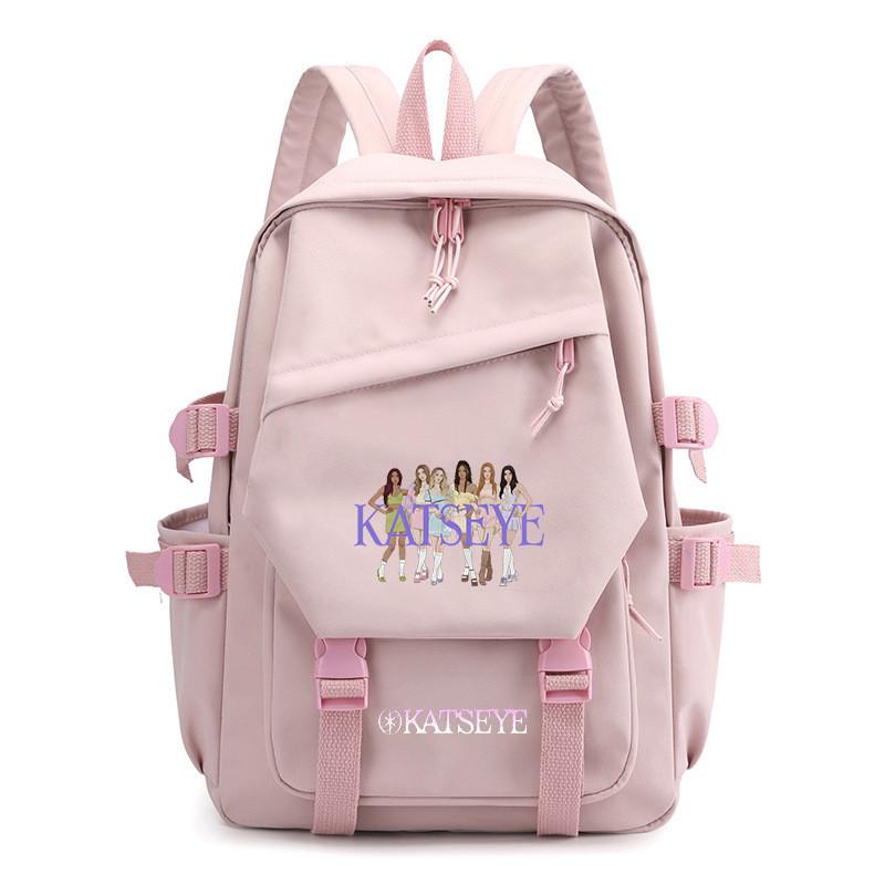 Kids Unisex KATSEYE Printed Backpack Student School Waterproof Casual Outdoor Travel Bag