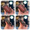 Zinc Alloy Style Leather Car Key Case Cover Protection Shell For Kia Sportage Ceed Xceed Sports K5 Seltos 2019 2020 2022 2023