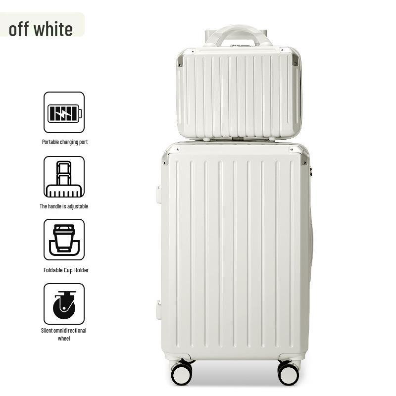 Mother-Daughter Set: Universal Wheel Travel Suitcase with 28-Inch & 20-Inch Trolley Cases, Large Capacity, with Security Code Lock
