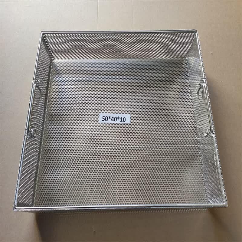 Stainless Steel Round Hole Sterilization Basket