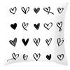 45*45cm Black and White Cushion Cover Waist Pillowcase Nordic Geometric Throw Pillow Sofa Bedroom Pillowslip Car Home Decor