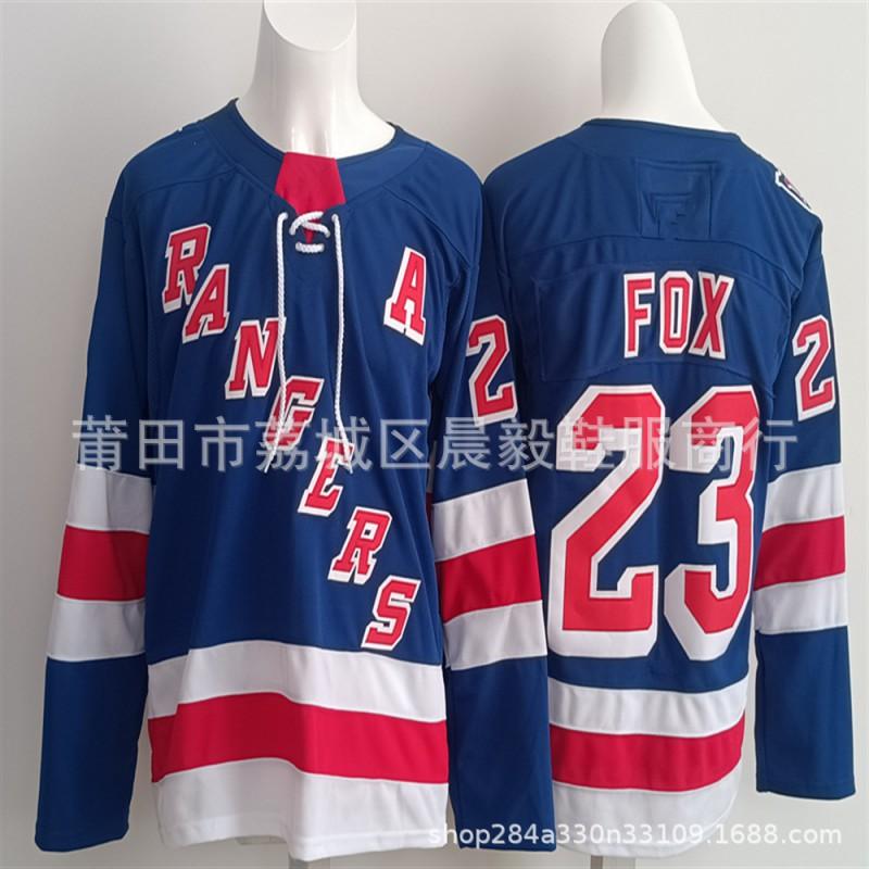 New York Rangers 100th Anniversary Ice Hockey Practice Jersey Embroidered NHL Team Apparel Men