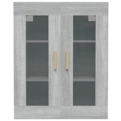 Wall Mounted Cabinet Gray Sonoma 69.5 X 34 X 90 Cm