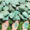 Raw Green Aventurine Gravel Crystal Stone Natural Rough  Perfect for Rock Tumbling, Decorating DIY Finished Material Package, Na
