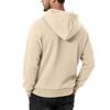 Men's Casual Hooded Sweatshirt Loose Fit Pullover Half Zip Patchwork Design Long Sleeve Pullover for Autumn Winter