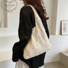 2026 New Casual Minimalist Knit Shoulder Bag for Women Large Capacity Commute Fashion Pearl Tote Bucket Bag