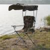 Fishing Chair with Roof Foldable Folding Camping Stool Portable Beach