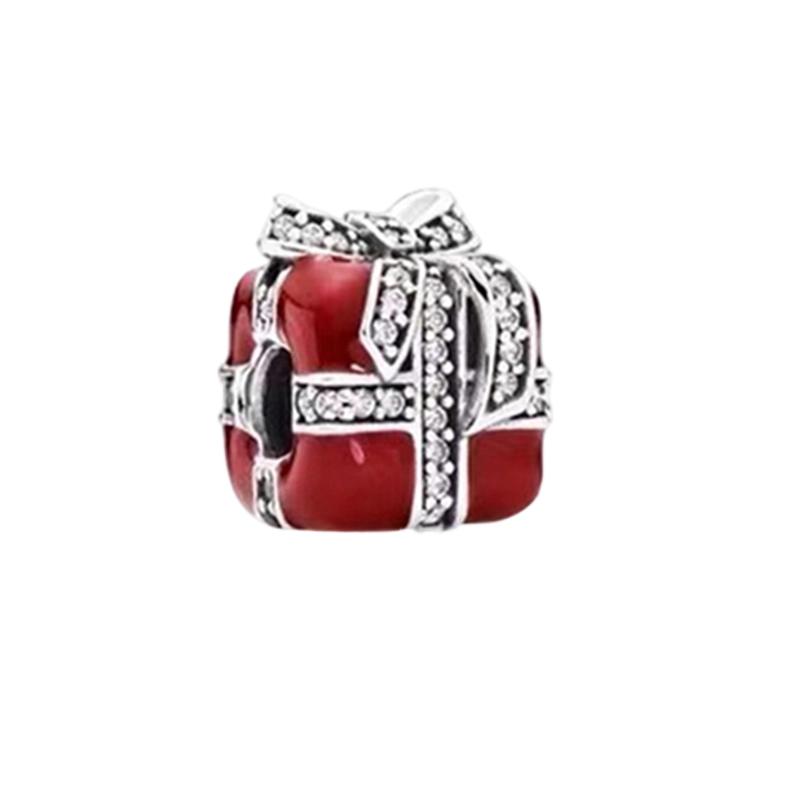 Novos Pingentes de Natal Diy Joias Femininas Presente Árvore de Natal Rena Nariz Vermelho Papai Noel Contas Encaixe Pulseira Original Acessórios