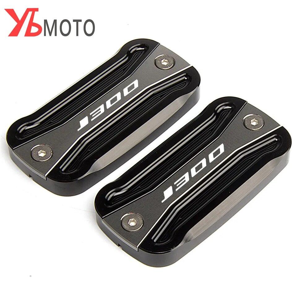 Motorcycle Accessories Fits For KAWASAKI J300 J 300 2014- 2015 2016 2017 2018 Aluminum Brake Fluid Reservoir Cap Covers
